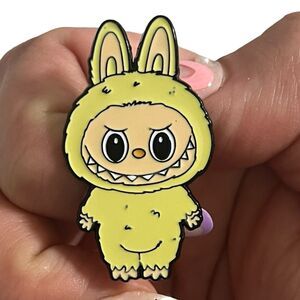 Labubu Bunny in Pastel Yellow Enamel Pin